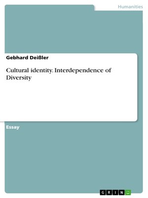 cover image of Cultural identity. Interdependence of Diversity